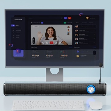 Компактные компьютерные колонки с питанием от USB и разъемом Aux 3,5 мм — Plug & Play Mini