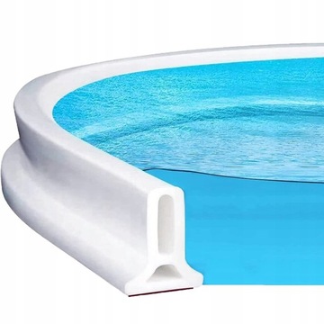 Длинная силиконовая уплотнительная лента Waterstop белого цвета для душа
