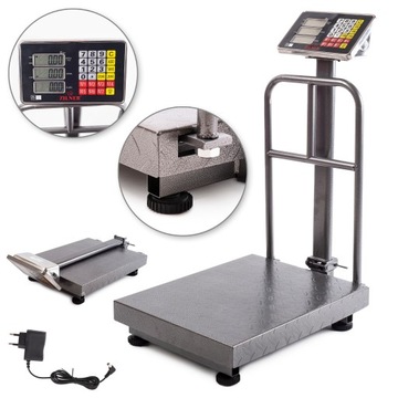 WAGA ELEKTRONICZNA SKLEPOWA/MAGAZYNOWA 300kg/100g