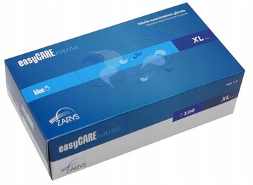 Rękawiczki Rękawice nitrylowe nitryle niebieskie EasyCare Zarys rozm. XL