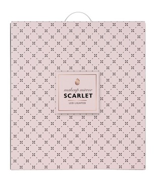 Красивое косметическое зеркало для макияжа Humanas Scarlet со светодиодной подсветкой