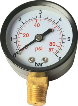 MANOMETR DO HYDROFORU 1/4 WYJŚCIE BOCZNE 6 BAR