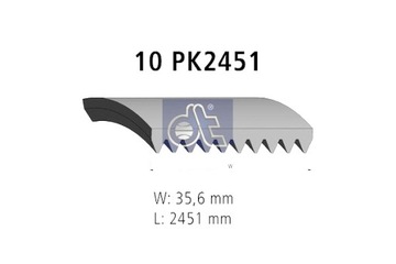 DT SPARE PARTS PASEK KLINOWY