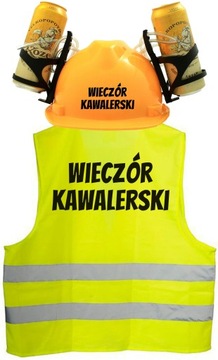ZESTAW KAMIZELKA HEŁM NA WIECZÓR KAWALERSKI Y4