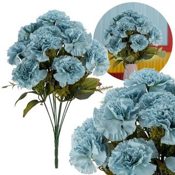 Искусственные цветы ГВОЗДИКА 47 см микс