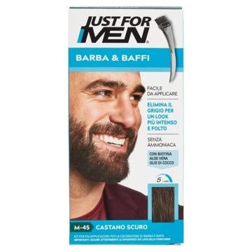 Just For Men odsiwiacz do brody M45 ciemny brąz