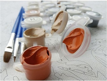 БОЛЬШАЯ КАРТИНА ПО ЦИФРАМ 50 КОШКА КОТЕНОК + РАМА