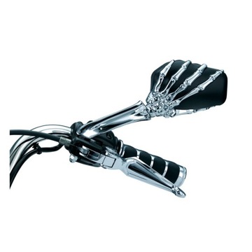 Lusterka Skeleton hand chrome Kuryakyn uniwersalne