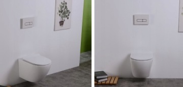 КОМПЛЕКТ 7в1 СКРЫТЫЙ + БЕЛЫЙ УНИТАЗ + КНОПКА ARBO