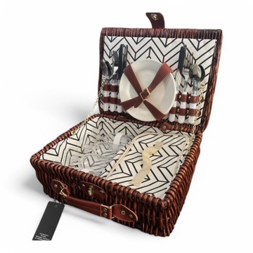 Wicker Picnic Temple Basket Equipment 2OS подарочный пикник свадьба