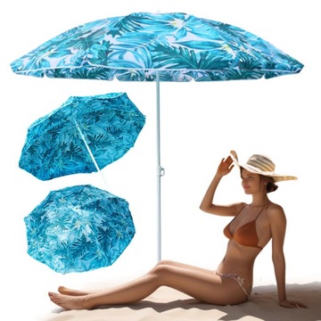 PARASOL PLAŻOWY OGRODOWY BALKONOWY KORAL 1A 180 CM