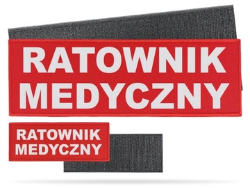 RATOWNIK MEDYCZNY NASZYWKA Z RZEPEM ODBLASKOWA KPL