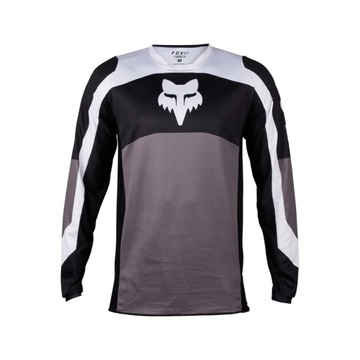 Bluza koszulka cross FOX 180 NITRO black white