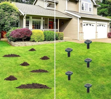 Солнечный отпугиватель грызунов 4 ШТ. для СЛЕВОВЕК Сильный и эффективный