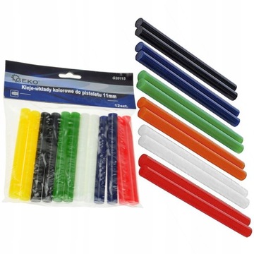 ГОРЯЧИЙ КЛЕВОЙ ПИСТОЛЕТ, ЦВЕТНЫЕ ВСТАВКИ, 11ММ