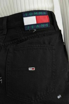 Spódnica damska mini TOMMY JEANS trapezowa jeansowa wysoki stan r. W24