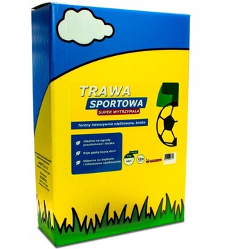 TRAWA SPORTOWA BOISKOWA NASIONA WYTRZYMAŁA ODPORNA NA DEPTANIE 1kg 40m2