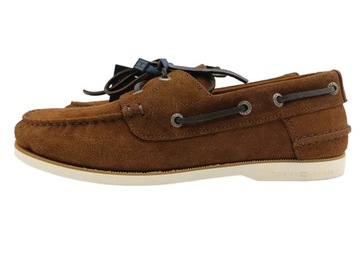 Tommy Hilfiger Rockefeller Brown, mokasyny zamszowe męskie, r.42