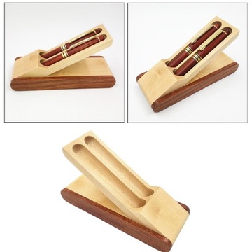 Деревянная коробочка для двойной перьевой ручки.