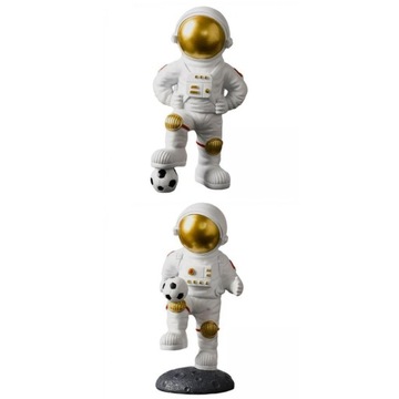 2 szt. Astronauta statua rzemiosło figurka Or