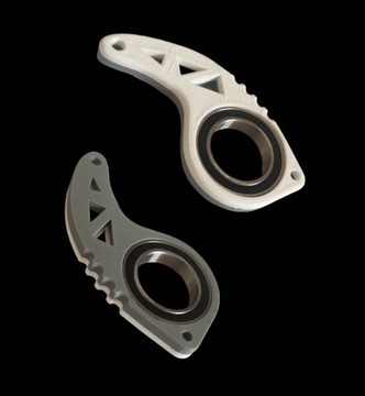 ДВУЦВЕТНЫЙ брелок-спиннер Keyrambit Fidget Spinner