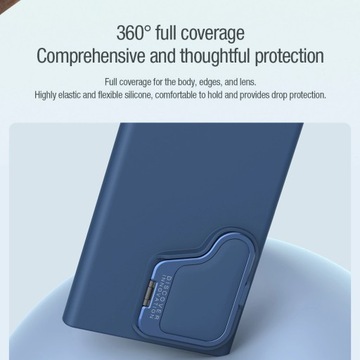 Силиконовый чехол Nillkin CamShield Silky Prop для Samsung Galaxy S24 Ultra