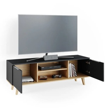STOLIK RTV Nautica ANTRACYT/SONOMA VICCO