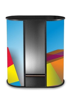 Большой рекламный рекламный стенд с печатью