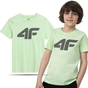 KOSZULKA CHŁOPIĘCA 4F PIŁKARSKA TRENINGOWA SPORTOWA T-SHIRT DLA DZIECI