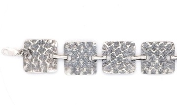 PR.925 СЕРЕБРЯНЫЙ КВАДРАТНЫЙ БРАСЛЕТ