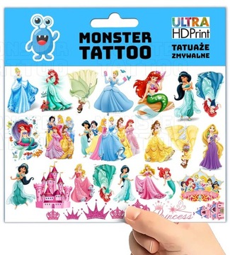 МОЮЩИЕСЯ ВРЕМЕННЫЕ ТАТУ ДЛЯ ДЕТЕЙ ПРИНЦЕССА ОРИГИНАЛЬНЫЕ ДИЗАЙНЫ
