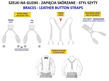 Подтяжки на пуговицах RED RUSTY WOOL HARRIS TWEED