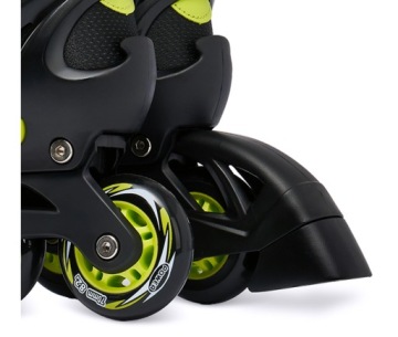 Роликовые коньки 4-в-1 Регулируемые коньки RAVEN Profession Black/Lime 28-32