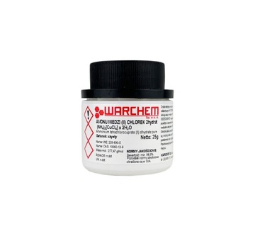 CHLOREK AMONU MIEDZI (II) 2hydrat - czysty - 25g