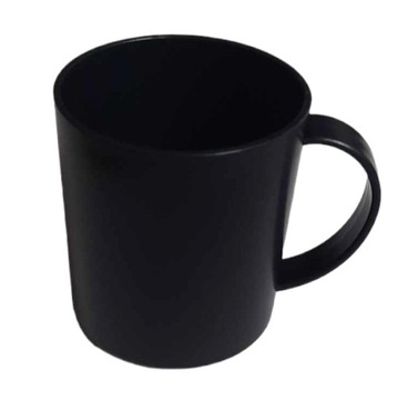 Kubek z uchem 350 ml plastikowy czarny