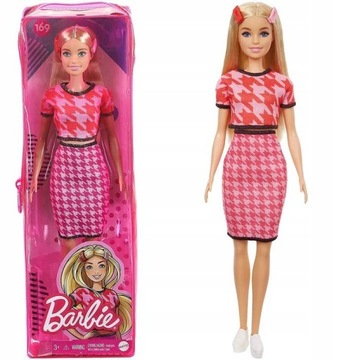 Кукла Barbie Blonde Fashionistas в розовой одежде GRB59