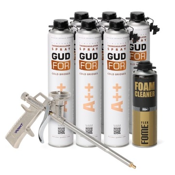 Pianka natryskowa PUR do ociepleń 850 ml A++GUDFOR