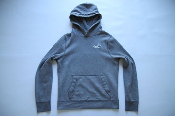 HOLLISTER__SZARA BLUZA MĘSKA Z KAPTUREM HOODIE__M