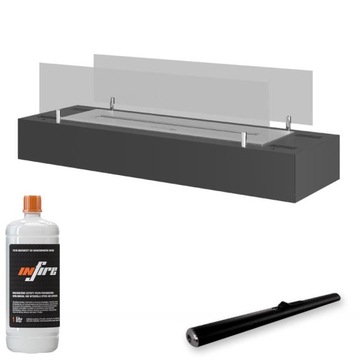 Biokominek wolnostojący wkład do kominka 60cm Firebox 600 Szyby SimpleFire