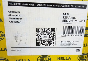 VOLVO S40 V40 1.9 DI ALTERNÁTOR 8253980 HELLA 8EL011710-611 VIVARO