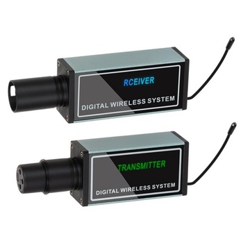 Wireless Microphone Transmitter Receiver Rechargeable for Dynamic Silver