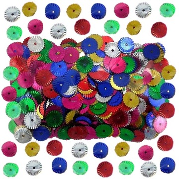 OZDOBNE CEKINY DEKORACYJNE KONFETTI KOLOROWE KWIAT