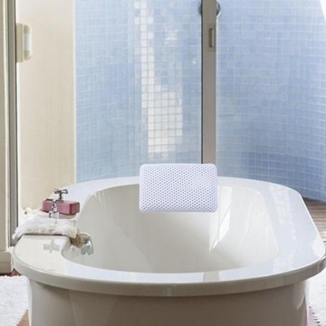 Подголовник подушки ванны водоустойчивый с цветом валика ванны присосок белым