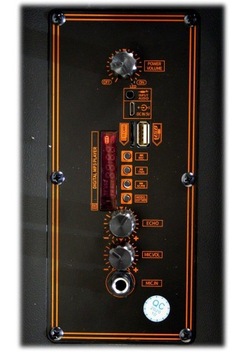 Duża Kolumna Bluetooth z Mikrofonem USB MP3 Radio