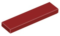 Lego 2431 tile płytka 1x4 c. czerwony 1 szt N