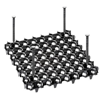 16x Газонная парковочная решетка 50x50x4 см