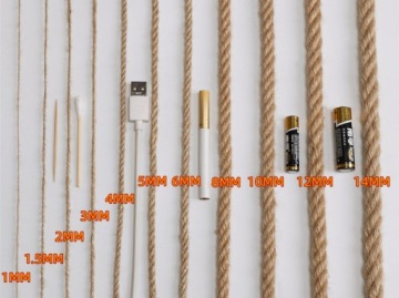 Веревка парусная крученая джутовая 100м 10мм - Прочная, качественная.