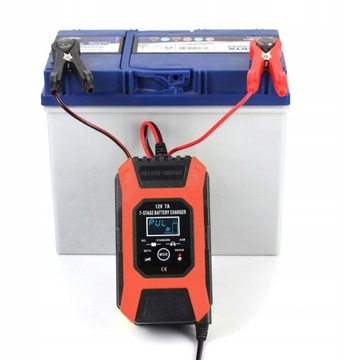 FOXSUR 12V 7A Полностью автоматическое интеллектуальное зарядное устройство