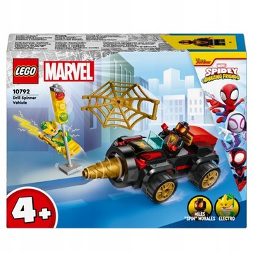 LEGO MARVEL Pojazd wiertłowy Spider Man klocki 10792 torba na prezent