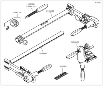 Комплект для сборки дверной коробки - Wolfcraft PRO